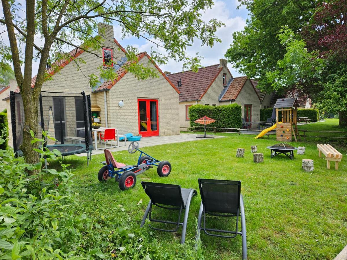 7 Person House With Garden, Firepit, Swimming Lake, Hammock, Child Friendly, In- And Outside Playground, Slide, And Great Coffee Ewijk 외부 사진